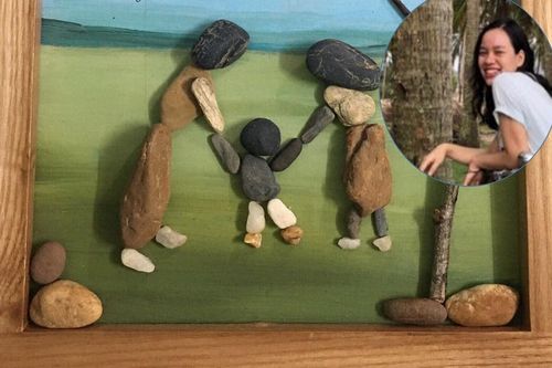 Cô gái trẻ 'thổi hồn' vào những viên đá, biến thành tác phẩm nghệ thuật