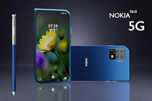 Nokia 7610 5G 2020 bất ngờ xuất hiện với thiết kế hình chiếc lá siêu đẹp, giá bất ngờ