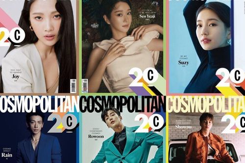 20 ngôi sao hội ngộ trên bìa báo kỷ niệm của Cosmopolitan: Bi Rain, Joy (Red Velvet),...
