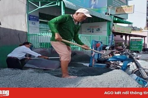 Hội Nông dân thị trấn Tri Tôn bê-tông đường hẻm nội ô thị trấn