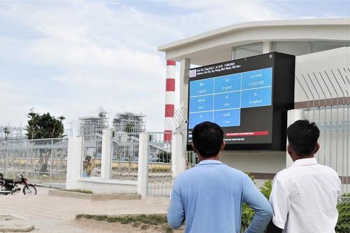 Nhiệt điện Vĩnh Tân: Đưa vào sử dụng Bảng điện tử hiển thị thông số môi trường