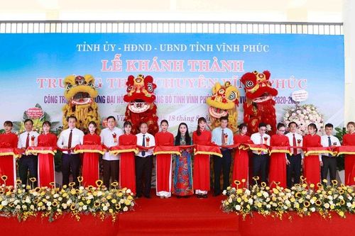 Vĩnh Phúc: Khánh thành công trình chào mừng Đại hội đại biểu Đảng bộ tỉnh khóa XVII