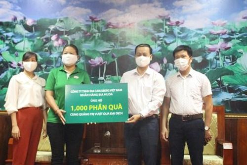 Mặt trận Quảng Trị tiếp nhận các phần quà giúp dân chống dịch