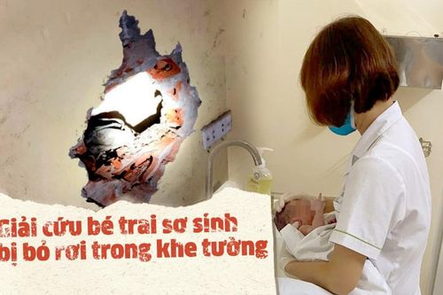 Cảnh sát đục tường giải cứu bé trai sơ sinh nặng 2,2kg bị bỏ rơi trong khe tường chật hẹp giữa 2 ngôi nhà