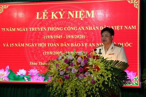 Công an tỉnh Thừa Thiên Huế gặp mặt kỷ niệm 75 năm Ngày truyền thống CAND