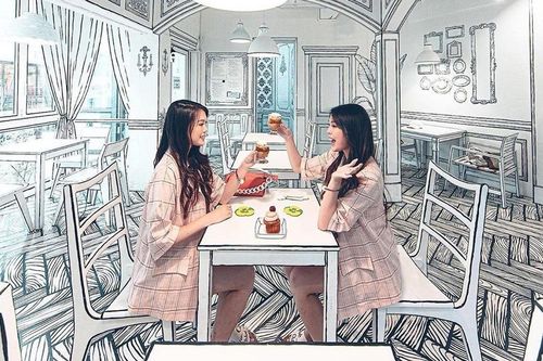 Quán cà phê 2D ở Hàn Quốc