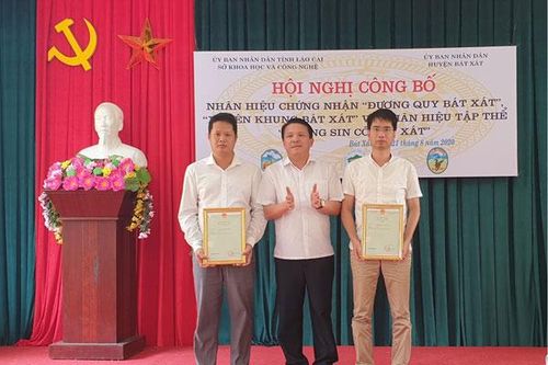 Công bố 3 nhãn hiệu nông sản tại Bát Xát