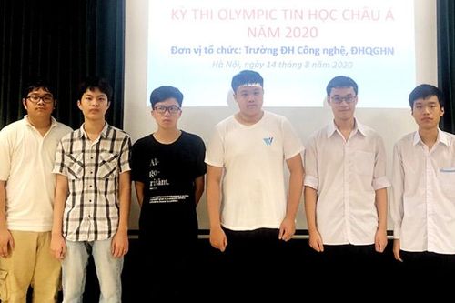 Sáu học sinh Việt Nam giành huy chương tại Olympic tin học châu Á