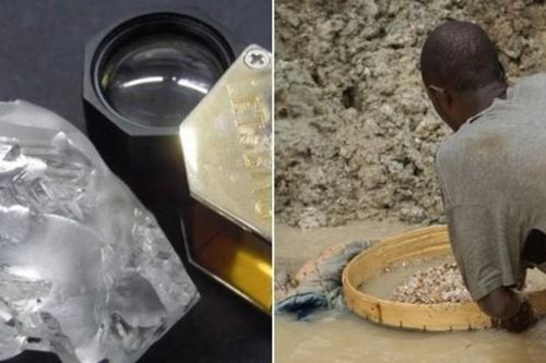 Đang lúc khó khăn, nhóm thợ mỏ đào được cục kim cương 442 carat, trị giá hơn 400 tỷ đồng