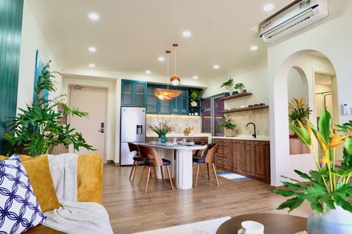 Căn hộ kiểu Đông Dương làm nội thất 500 triệu đồng ở TP.HCM
