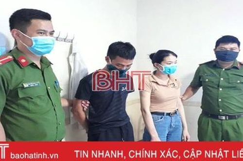 Bắt đôi nam nữ tàng trữ ma túy đá trong nhà nghỉ ở Can Lộc
