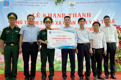 PV GAS tài trợ xây dựng công trình trạm xá quân dân y cho xã miền núi Tri Lễ, Nghệ An