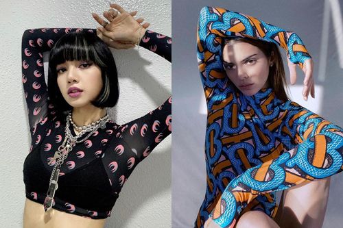 Lisa, Kendall Jenner diện mốt áo dài tay bó sát cơ thể