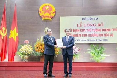 Trưởng ban Ban Tôn giáo Chính phủ được bổ nhiệm làm Thứ trưởng Bộ Nội vụ