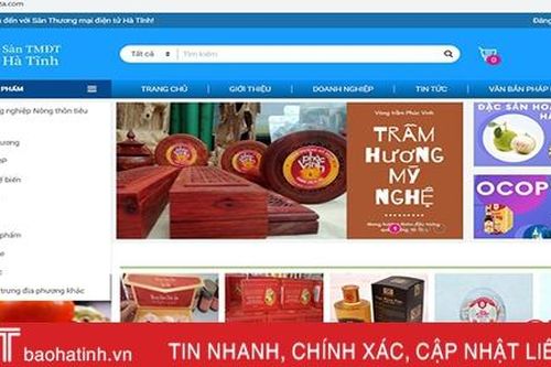 35 doanh nghiệp tham gia sàn thương mại điện tử Hà Tĩnh
