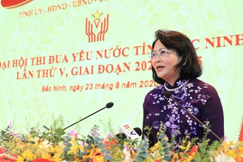 Phó Chủ tịch nước Đặng Thị Ngọc Thịnh dự Đại hội Thi đua yêu nước tỉnh Bắc Ninh
