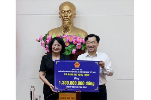 Phó Chủ tịch nước Đặng Thị Ngọc Thịnh thăm và làm việc tại tỉnh Bình Thuận