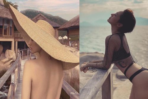 Bảo Anh tung ảnh bán khỏa thân khoe thân hình nuột nà 'khó cưỡng'