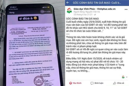 Tranh luận quanh việc phạt học sinh 3,7 triệu đồng vì chế thông báo lộ đề thi