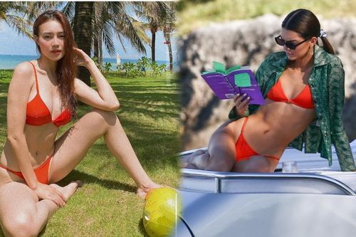 Ninh Dương Lan Ngọc diện bikini tí hon, đụng độ chân dài triệu đô khiến fans dậy sóng vì body hoàn hảo