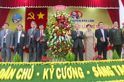 Khai mạc Đại hội đại biểu Đảng bộ huyện Bảo Lâm lần thứ VI