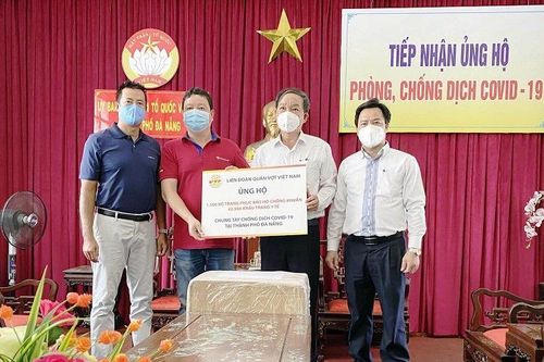 Liên đoàn Quần vợt Việt Nam hỗ trợ Đà Nẵng phòng, chống dịch