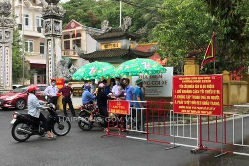 Hải Phòng: Lập thêm 7 chốt phòng dịch tại phường Hải Sơn