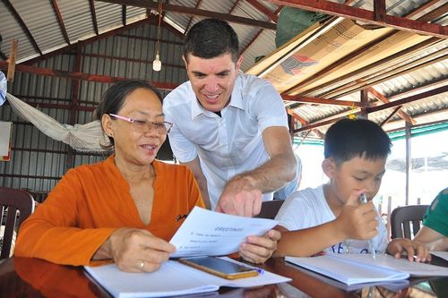 Lớp học đặc biệt ở cuối nguồn Mekong