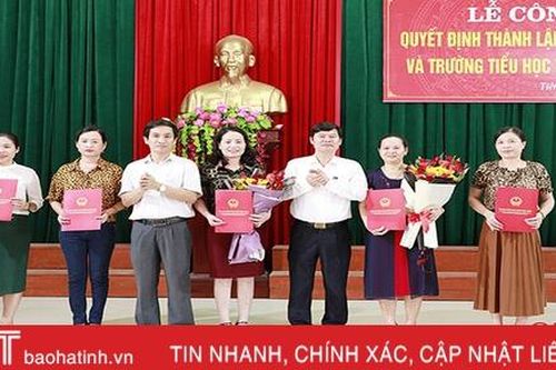 Nghi Xuân thành lập trường học sau sáp nhập xã, thị trấn