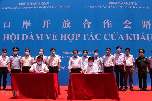Việt Nam-Trung Quốc hợp tác nâng cấp cửa khẩu Trà Lĩnh-Long Bang
