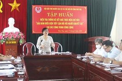 Tập huấn điều tra, thống kê thực hiện đường tiếp cận cho người khuyết tật