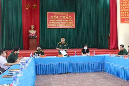 Sớm xác định danh tính hai phần mộ chiến sĩ