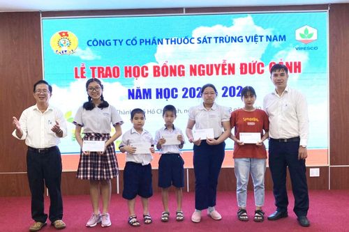 Công đoàn VIPESCO trao 113 triệu đồng học bổng Nguyễn Đức Cảnh năm học 2020-2021