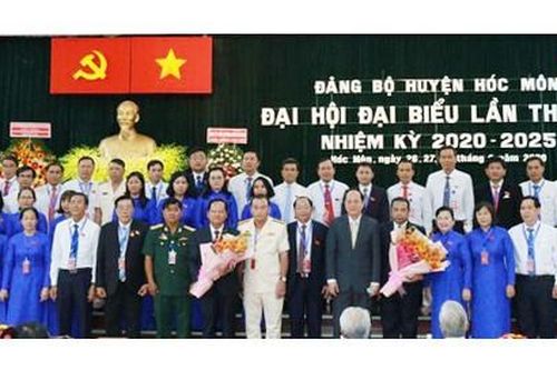 Đồng chí Trần Văn Khuyên tái đắc cử Bí thư Huyện ủy huyện Hóc Môn, nhiệm kỳ 2020-2025