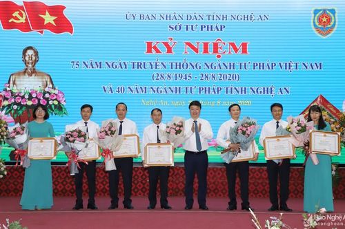 Kỷ niệm 75 năm ngày truyền thống ngành Tư pháp Việt Nam, 40 năm ngành Tư pháp Nghệ An