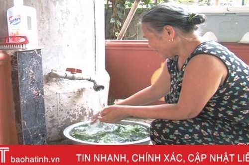 Người dân vùng hạ huyện Đức Thọ không còn nỗi lo thiếu nước sinh hoạt