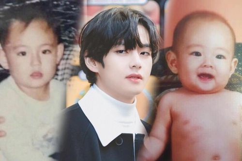 V (BTS) gây bão MXH với bộ ảnh sơ sinh cho đến trưởng thành: Đẹp từ trong trứng đẹp ra!