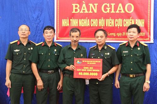 Hỗ trợ xây Nhà tình nghĩa cho cựu chiến binh nghèo