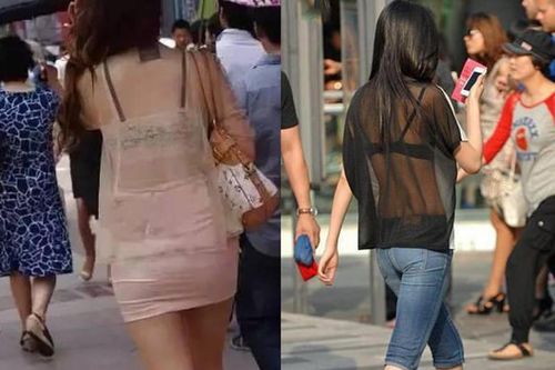 Những kiểu diện áo xuyên thấu khoe nội y ra đường gây phản cảm