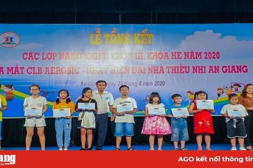 Nhà Thiếu nhi An Giang tổng kết khóa III, khóa hè các lớp năng khiếu năm 2020
