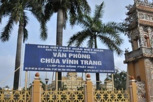 Tiền Giang : Chiêu sinh lớp nâng cao nghiệp vụ trụ trì
