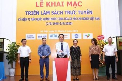 Khai mạc triển lãm sách trực tuyến chào mừng 75 năm Quốc khánh 2-9