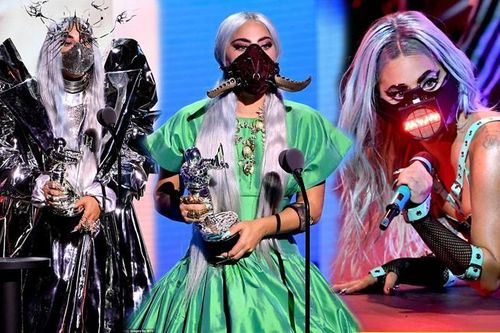 Lady Gaga thay 9 bộ đồ tại VMAs 2020, 'khủng bố' nhất là loạt khẩu trang độc – lạ
