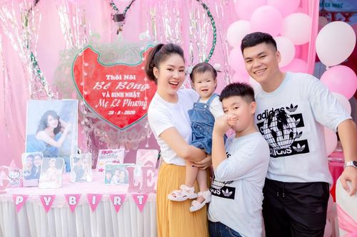 Lê Phương tổ chức tiệc sinh nhật cho bản thân kết hợp cùng tiệc thôi nôi cho con gái