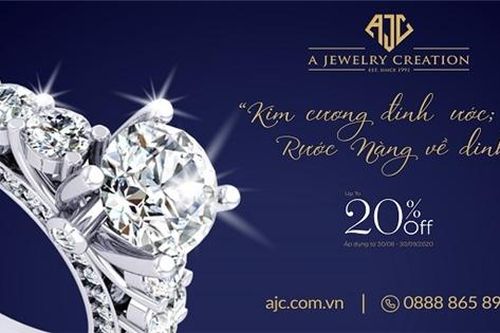 Ưu đãi mùa cưới hấp dẫn từ trang sức cao cấp AJC