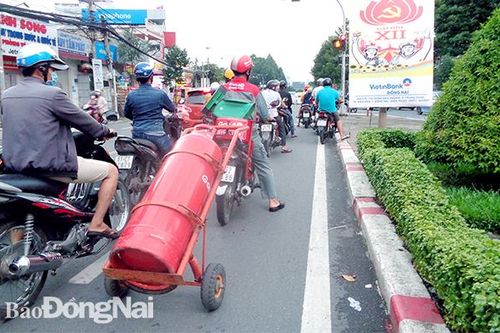 Kiểu chở gas nguy hiểm