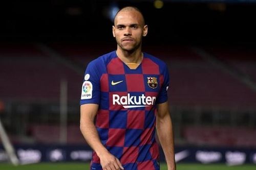 Barcelona: Braithwaite nói gì về chuyện xin mang áo số 10 của Messi?