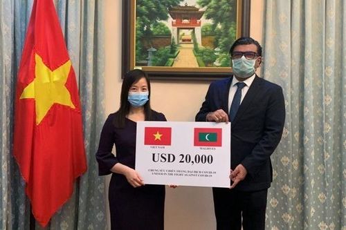 Việt Nam trao quà hỗ trợ Chính phủ và nhân dân Maldives chống dịch COVID-19