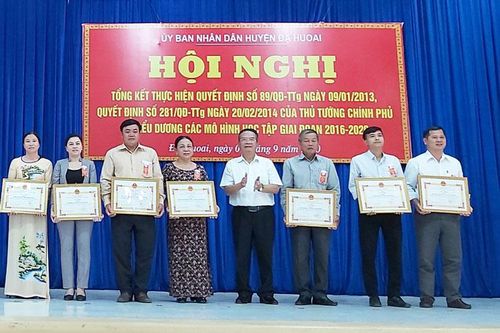 Đạ Huoai: Biểu dương các mô hình học tập tiêu biểu giai đoạn 2016 - 2020