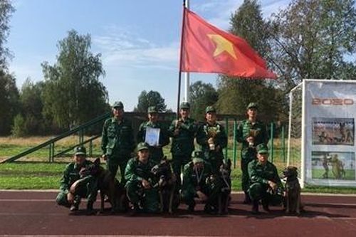 Đội huấn luyện chó nghiệp vụ đoạt nhiều giải thưởng tại Army Games 2020